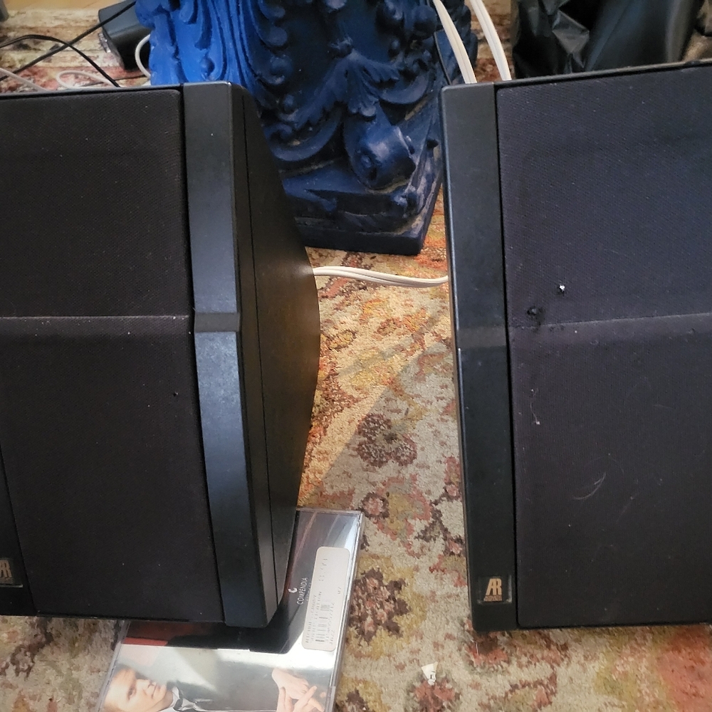 Acoustic Research Black Speakers
